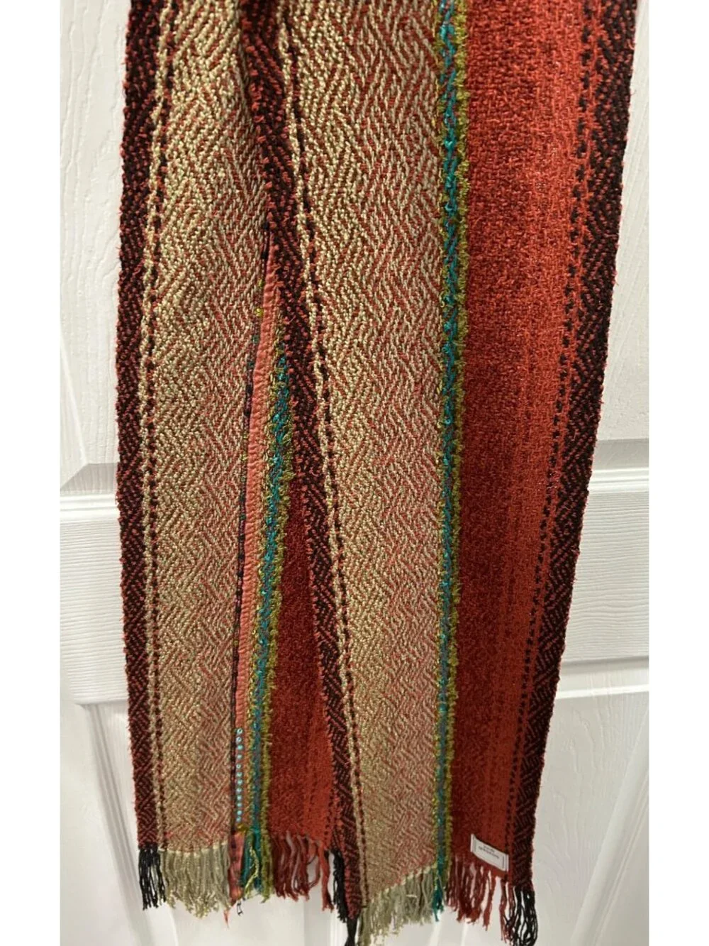 Judi Gaston Hand-Woven Scarf ~ Wearable Art